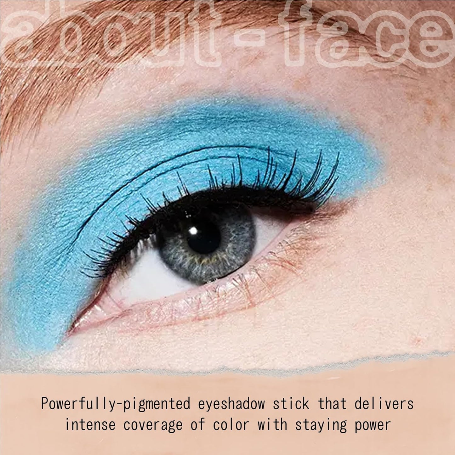 About-Face Shadowstick - Long-Wear Cream Eyeshadow Stick | Matte & Pearly Finishes - 0.049 oz (Creature - Matte Blue)