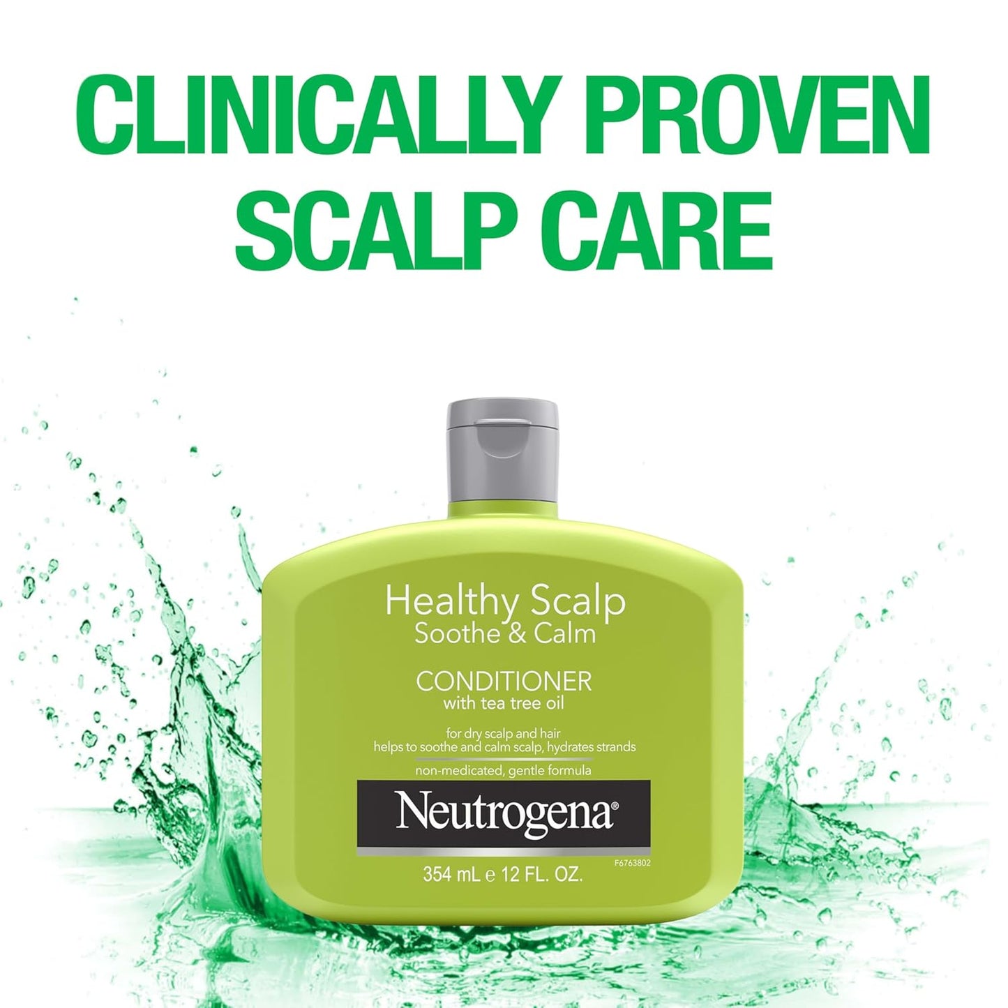 Neutrogena Tea Tree Oil Conditioner - Soothing & Calming Formula for Healthy Hair | 12 fl oz, pH-Balanced, Paraben-Free