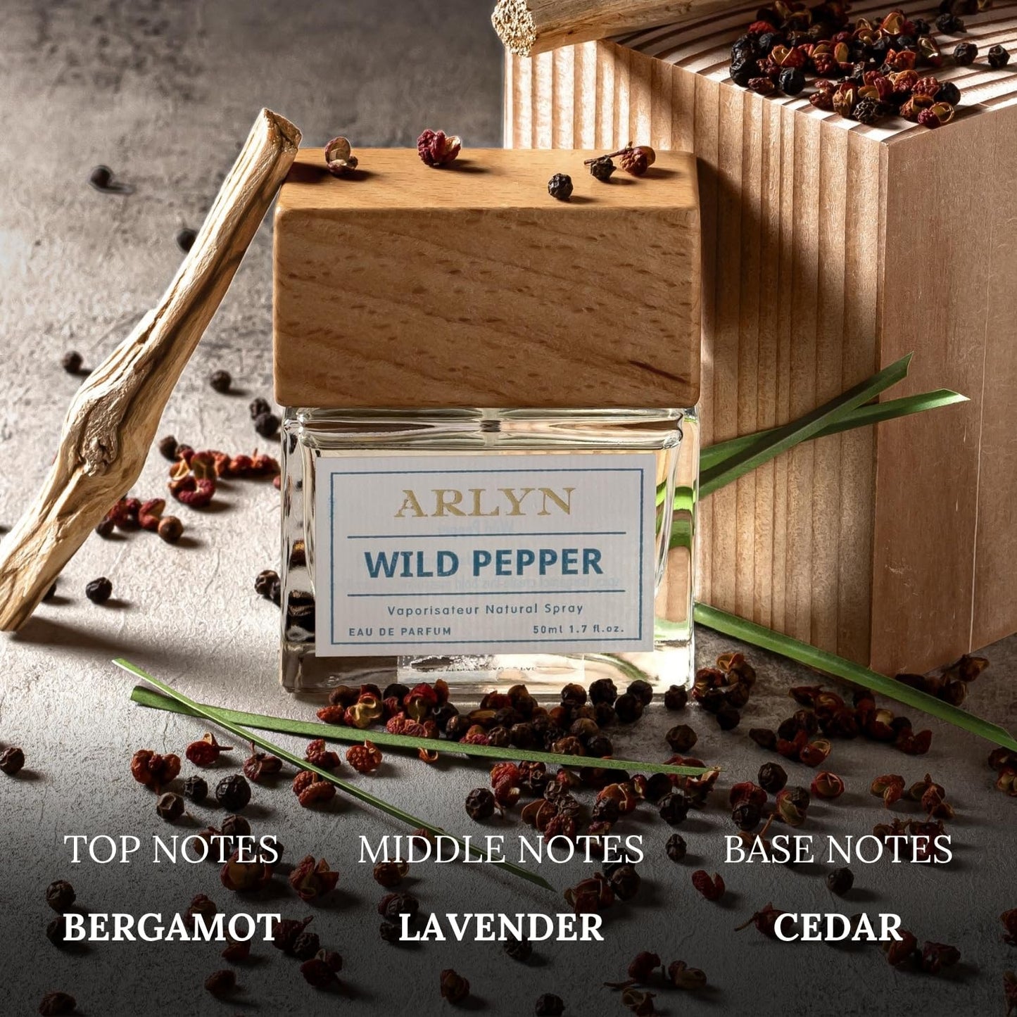 ARLYN Wild Pepper Eau De Parfum, Inspired By Di.oor Sau.vag Perfume for Men, Luxury Fragrance - Vegan, Cruelty-Free, and Eco-Conscious (1.7oz / 50ml)