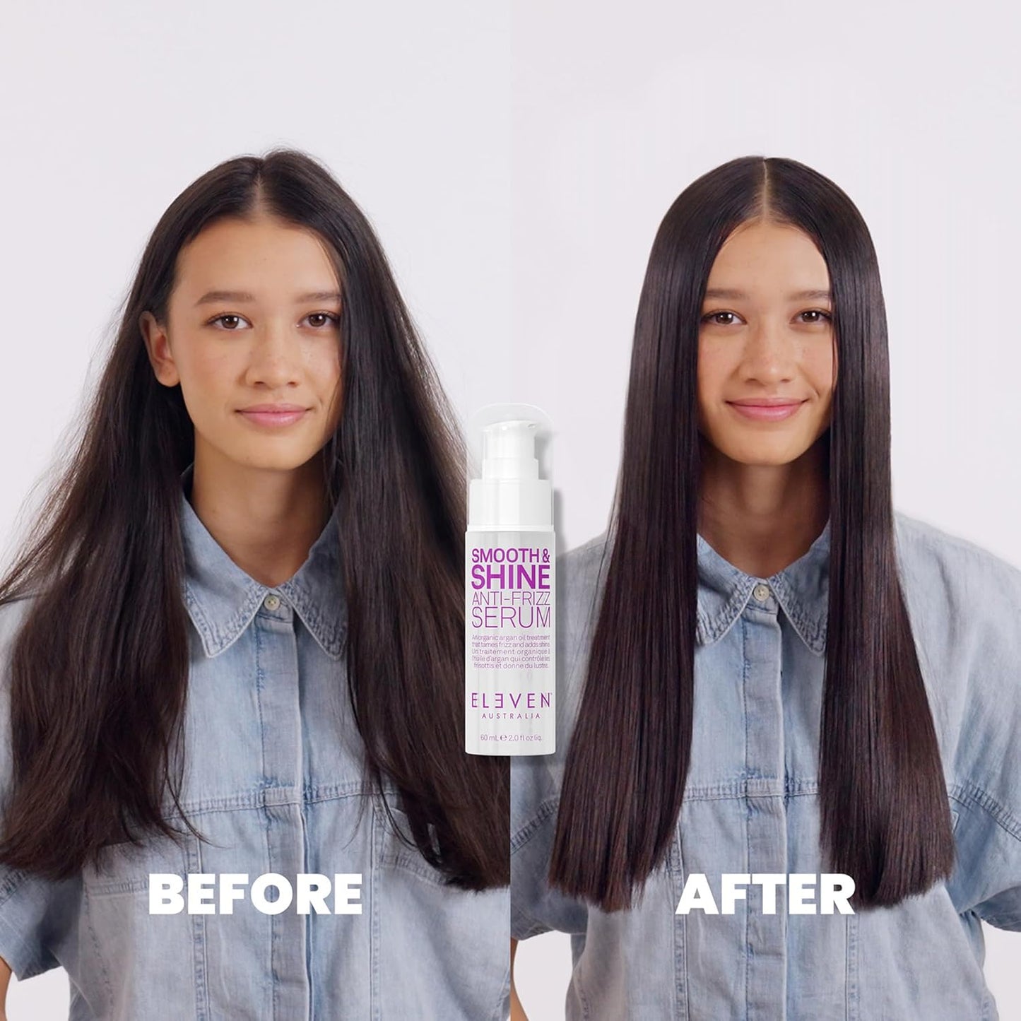 Smooth & Shine Anti-Frizz Serum | Lightweight Hair Care for Men & Women - Tames Frizz, Adds Shine - 2 fl oz