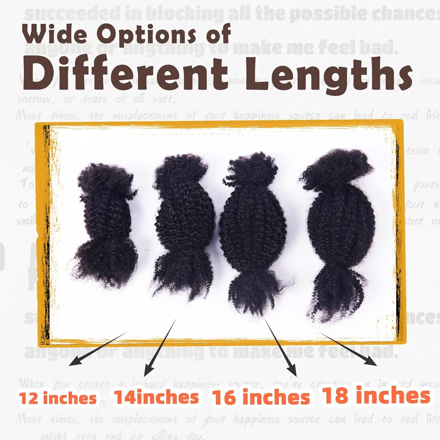 Spring Twist Bulk Human Hair - 100% Afro Kinky for Crochet Styles | Can Be Dyed & Bleached, 50g
