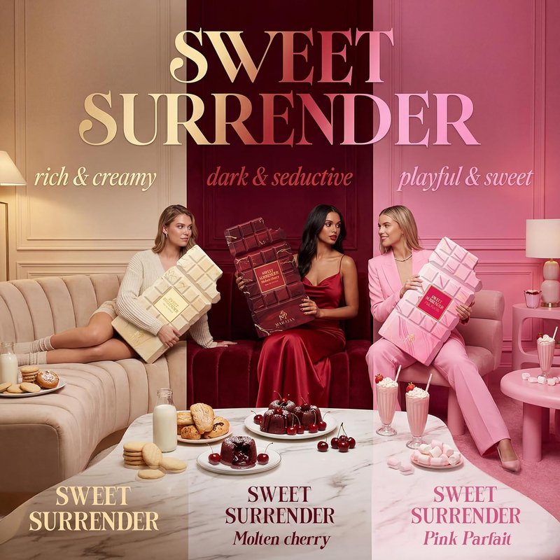 Sweet Surrender Eau de Parfum | Creamy Vanilla & Warm Caramel - Addictive Luxury Fragrance (3.4 oz)