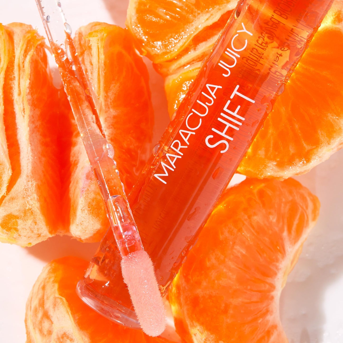 tarte maracuja juicy lip & cheek shift – pH-Powered Lip Gloss Balm with Vitamin E & Hyaluronic Acid for Smooth, Moisturized Lips & Cheek Tint Blush, Vegan & Cruelty-Free, full size, clementine