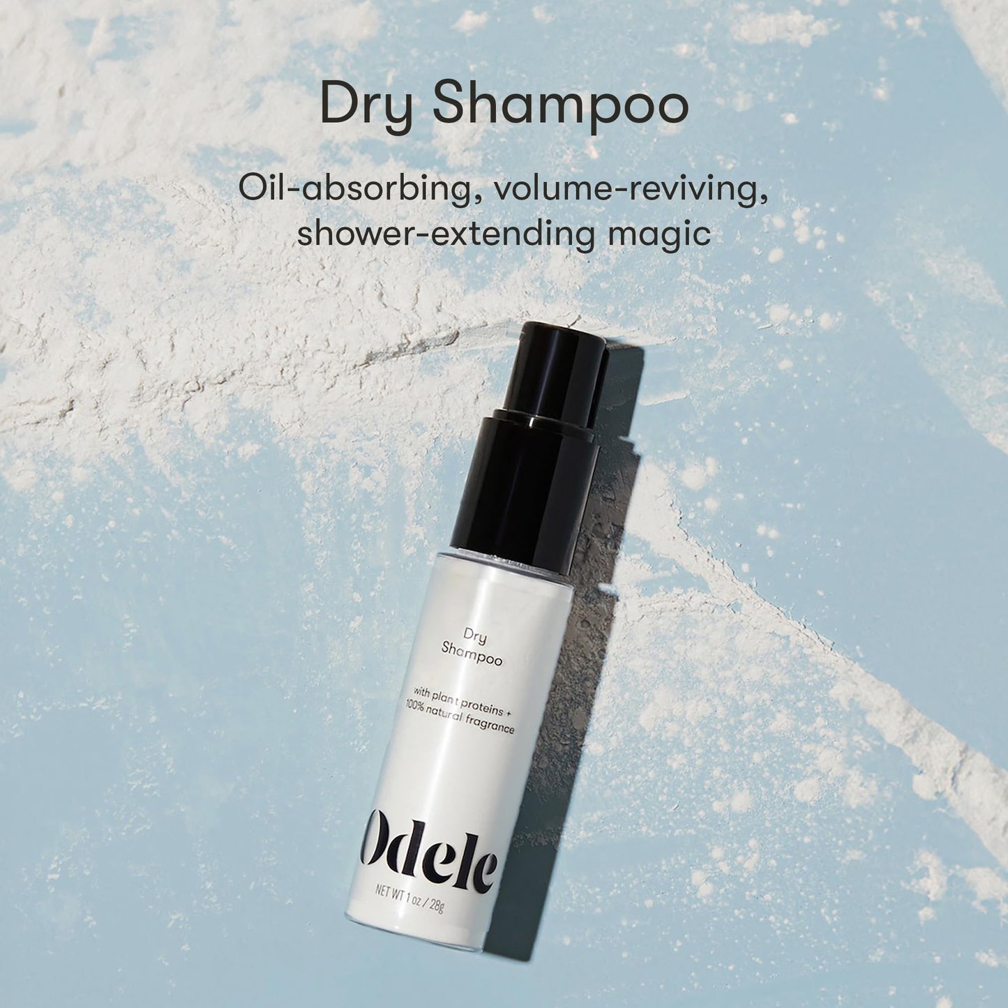 Odele Dry Shampoo Powder, Absorbs Oil to Revive Volume and Nourish Scalp Between Washes, for All Hair Types & Textures, 1 oz