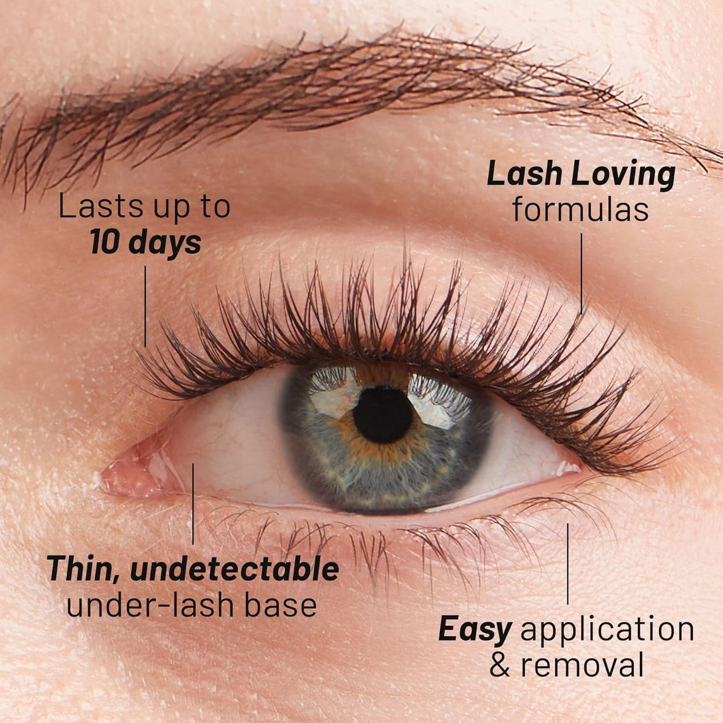 Dawn Natural Faux Eyelash Clusters - 12mm DIY Lash Extensions | Lightweight, Lifelike & Cruelty-Free - 3 Pack