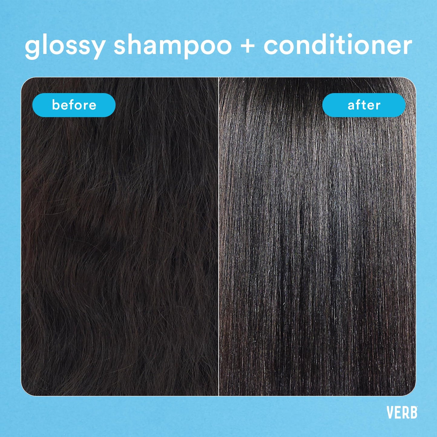 VERB Glossy Shampoo, 32 fl oz | Rich Cleanser for Thick Coarse Hair
