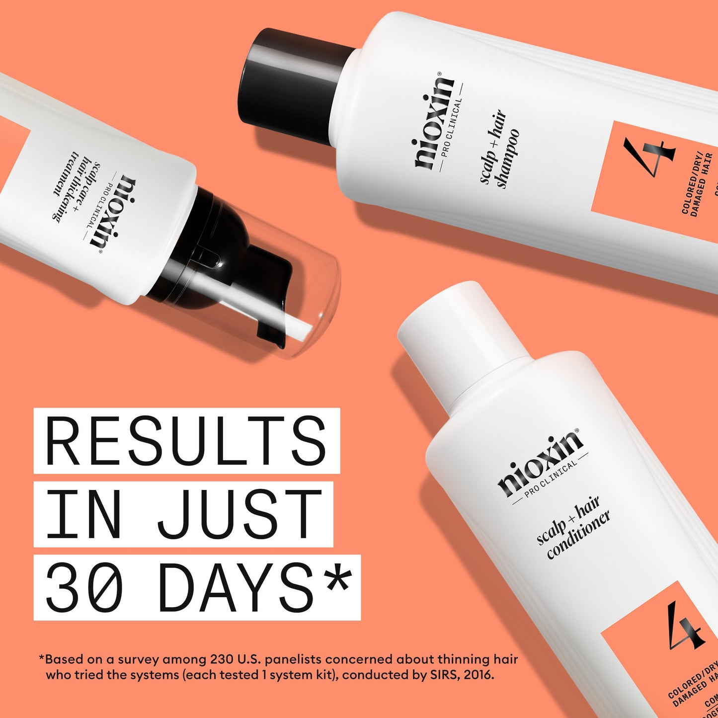 Nioxin Scalp + Hair Thickening System 4 Kit | For Colored, Dry, & Damaged-Hair with Progressed Thinning | Cleanse, Condition, & Treat + Fall Defense Intensive Daily Leave-In Treatment Serum | Bundle
