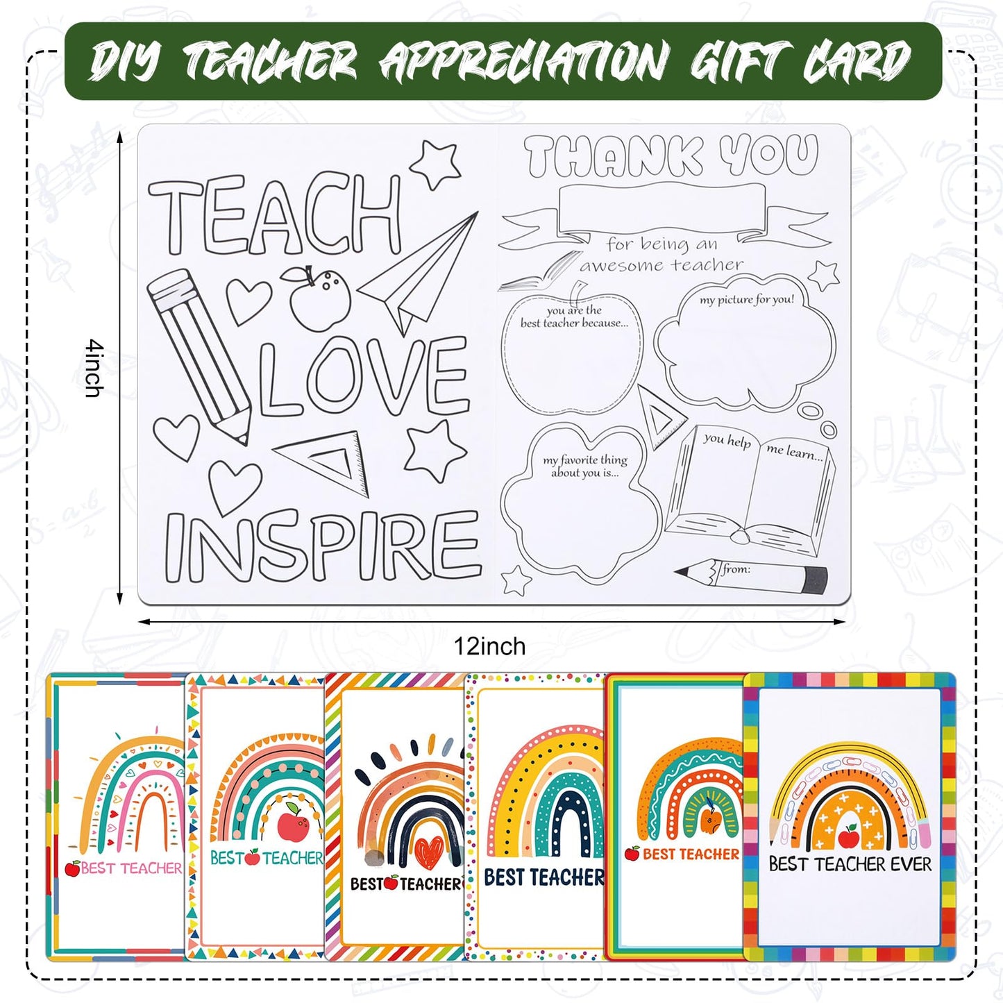 Teacher Appreciation Gifts in Bulk, 31 Pcs Teacher Gifts Thank You Gifts for Teachers from Students Includes Canvas Makeup Bags Teachers Keychains Bookmarks Ballpoint Pens Appreciation Cards Stickers