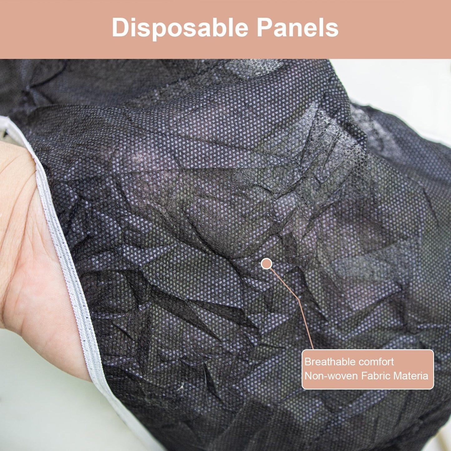 Elitzia Disposable Underwear for Salon SPA Travel 50 Pcs Black L