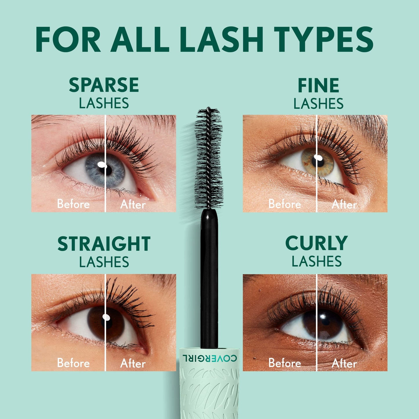 Covergirl Lash Blast Cleantopia Mascara, Volumizing, Smudge-Proof, Vegan Formula, Extreme Black 800, 1 Count
