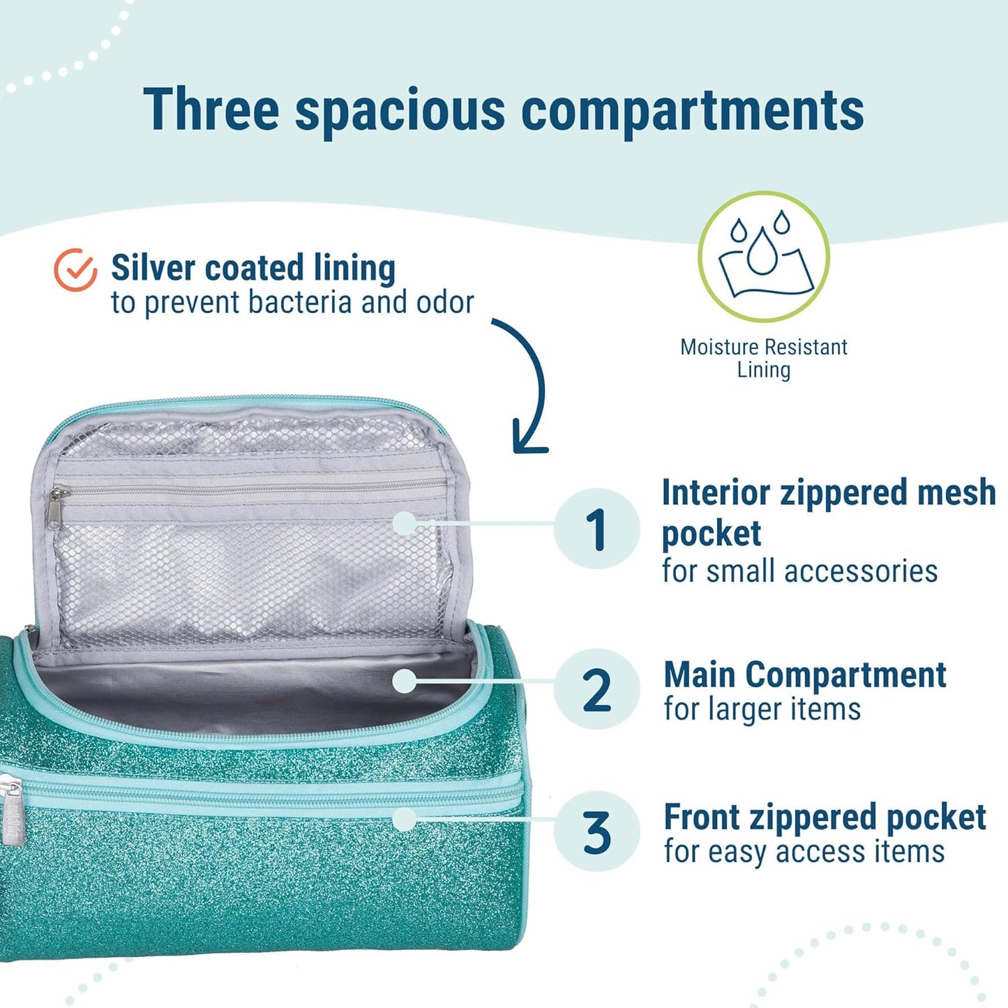 Toiletry Bag for Kids - Perfect for School, Weekend & Overnight Travel | Durable & Stylish Design