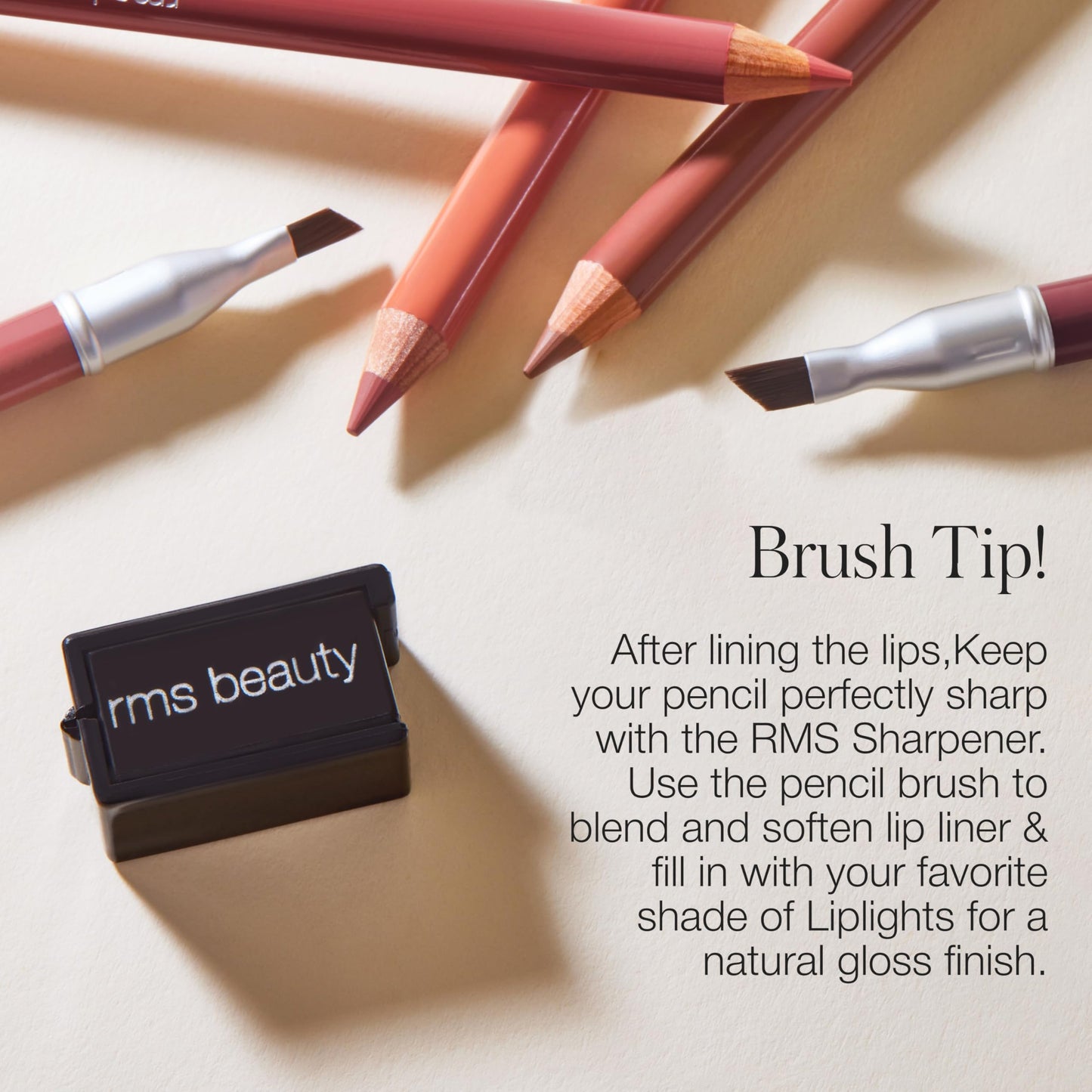 RMS Beauty Go Nude Lip Pencil Creamy Long-Lasting Lip Liner for Great Definition | Natural Matte Finish | Nourishing Hydrating Formula | One Size
