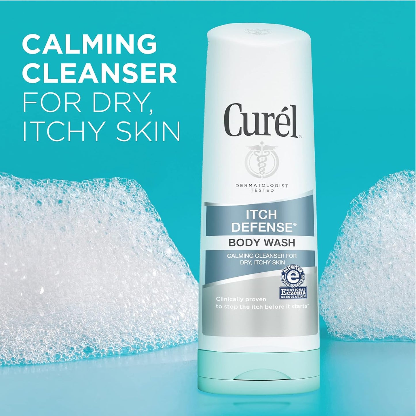 Curel In Shower Lotion - Hydrating Wet Skin Moisturizer for Dry Skin | Calming Daily Cleanser, Soap-Free Formula