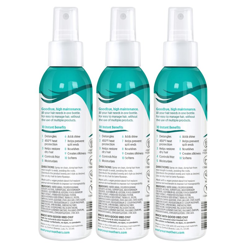 Not Your Mother's All Eyes On Me 10-In-1 Hair Perfector (3-Pack) - 6 fl oz - Heat Protectant for Hair - Moisturizing Detangler Spray and Frizz Control