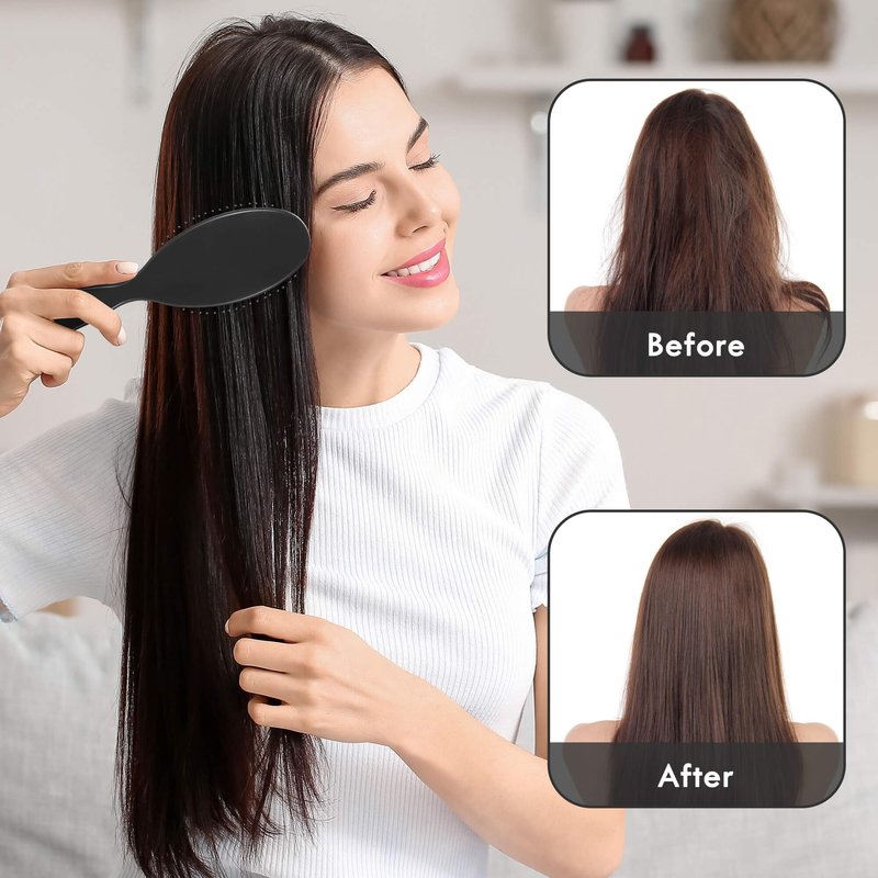 Aussumy 4 Pack Detangling Hair Brush - Air Cushion Detangler Hairbrush with Ultra Soft Bristles for Effortless Tangle Removal For Wet Dry Damaged Curly Fragile Hair for Women Men Boys Girls Adult Kids