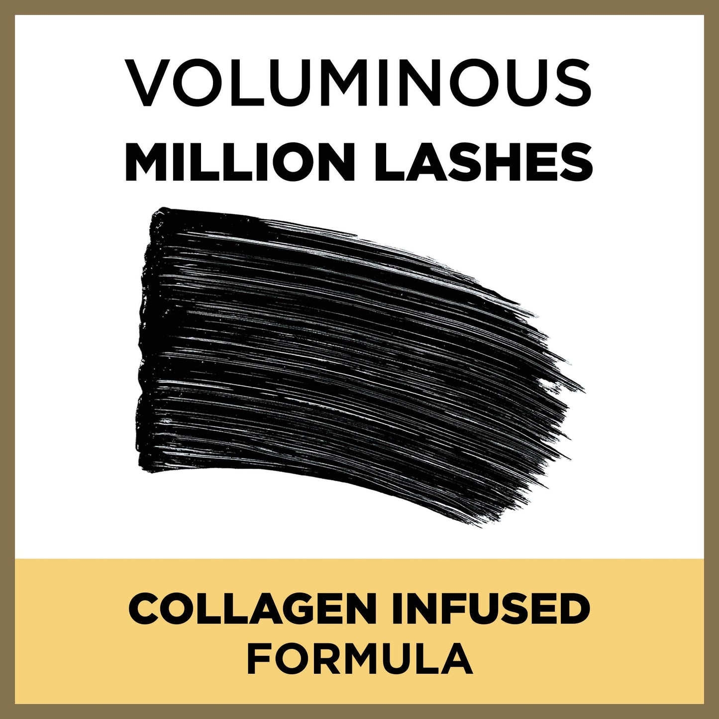 L’Oreal Paris Makeup Voluminous Million Lashes Mascara Volumizing Collagen Infused Eye Amplifying Brush Waterproof Black 0.32 Fl Oz. 1 Count