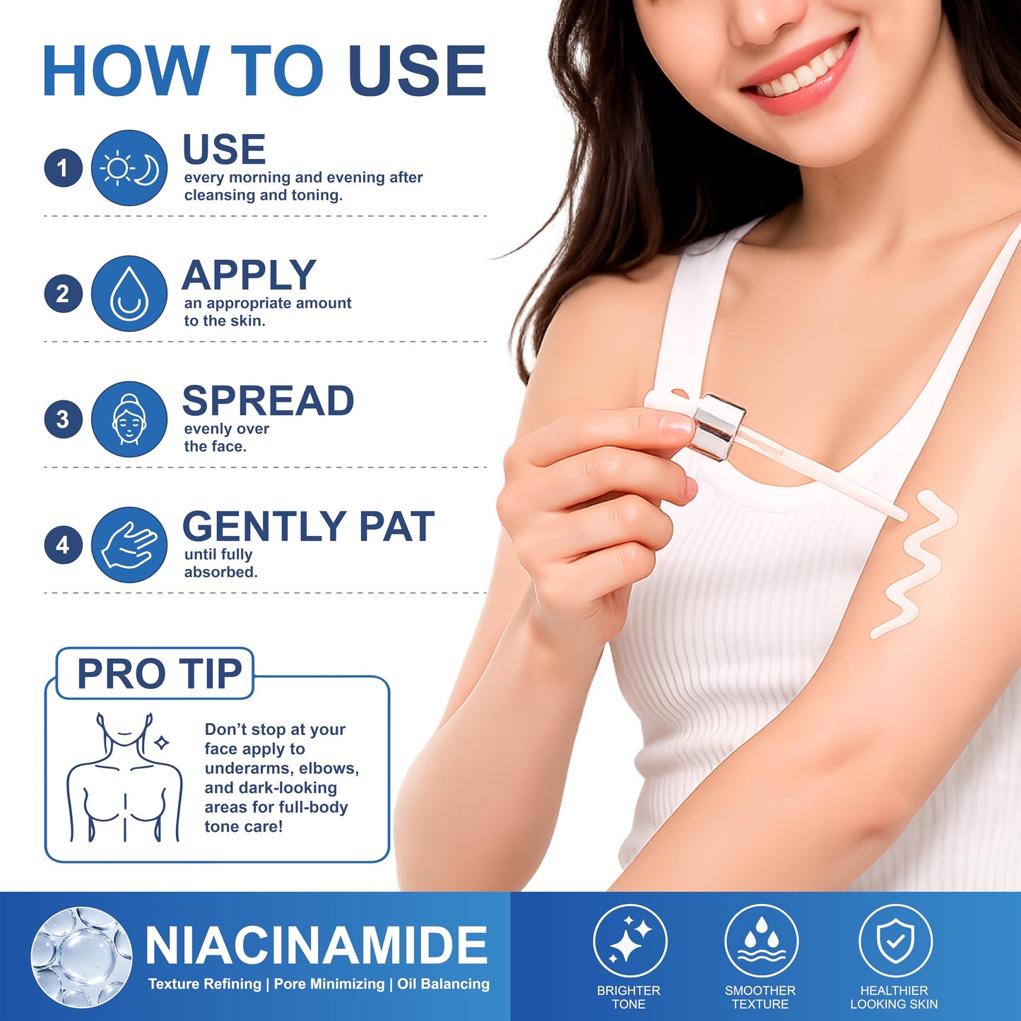 Anti-Aging Face Serum - Brightening Vitamin C Face Serum, Illuminating Formula for Improving Appearance of Dark Spots, Fine Lines & Wrinkles - Niacinamide Serum, Skin Care, All Skin Types 30 ml