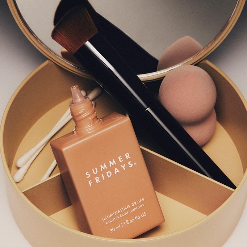 Illuminating Drops - Hydrating Serum with Hyaluronic Acid | Dewy Summer Makeup & Skincare Benefits (1 Fl Oz)