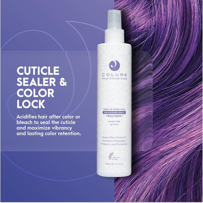 COLURE Leave-In Spray Plus - pH Balancing Detangler & Color Protection | 10 Fl Oz