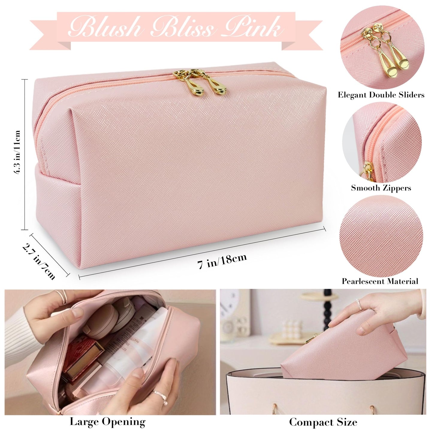ARK Survivor Women's Wedding Emergency Kit 39 Essential Items for Brides Team Bride All in One Travel Kit Personal Care Women's Travel Set (Blush Bliss Pink)