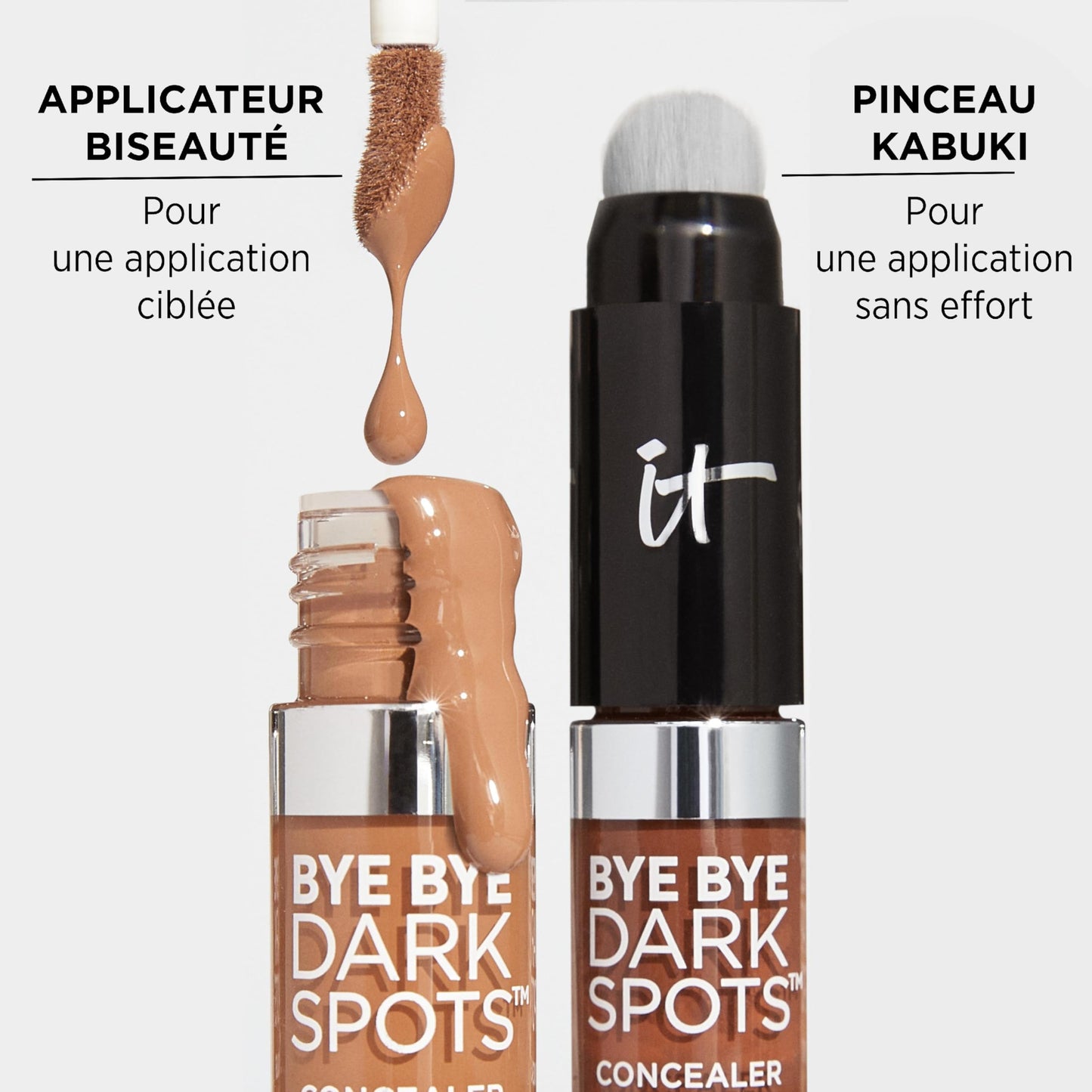 IT Cosmetics Bye Bye Dark Spots Concealer + Brightening Serum – 2% Niacinamide, Hyaluronic Acid & Caffeine - Medium Coverage, Natural Finish, All Skin Types – 11 Fair Neutral, 0.22 fl. oz