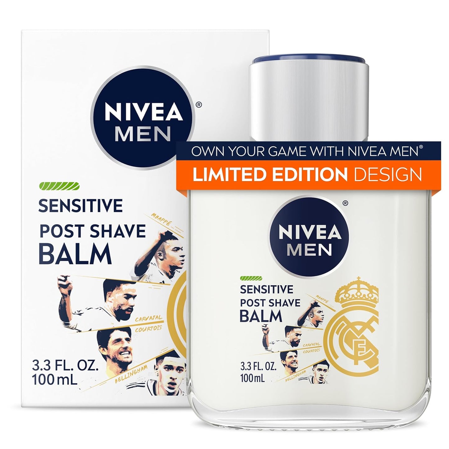 NIVEA MEN Post Shave Balm for Sensitive Skin - Alcohol Free, VitaminPro Complex | 3.3 Fl Oz