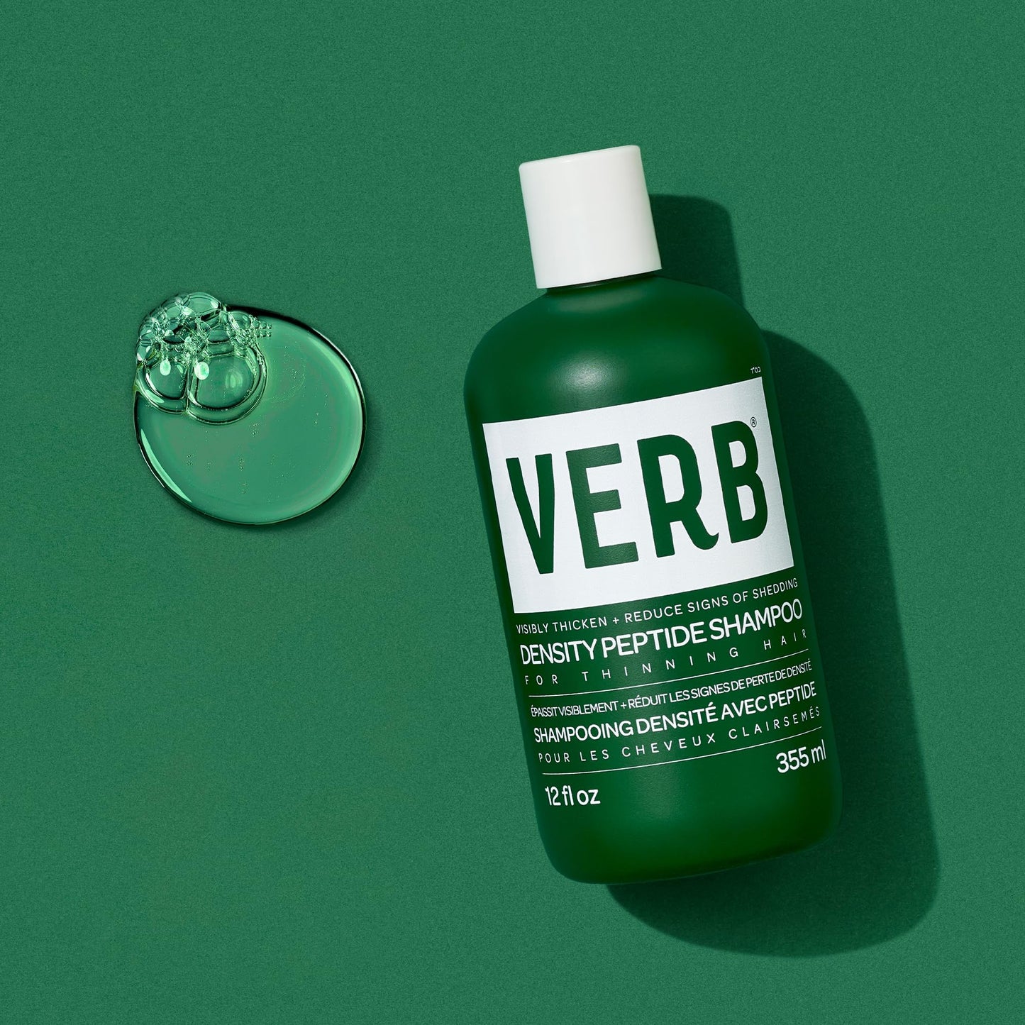 VERB Density Peptide Shampoo 12 fl oz - Visibly Thicken + Reduce Signs of Shedding- No Parabens or Harmful Sulfates