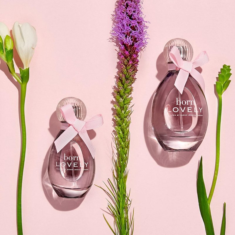 Born Lovely by SJP - Amber Floral Eau De Parfum Spray for Women - Lush Mandarin, Peony, Honeysuckle - 1.7 oz Long-Lasting Fragrance