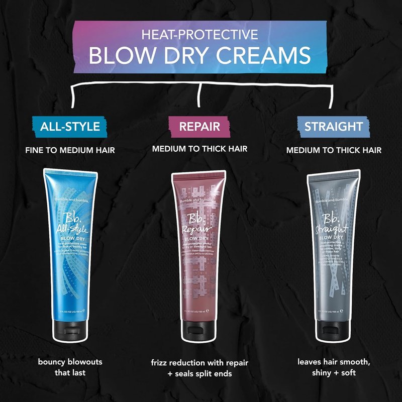 Bumble and bumble. Repair Blow Dry Cream - Heat Protection & Smoothing for Damaged Hair | 5 Fl Oz