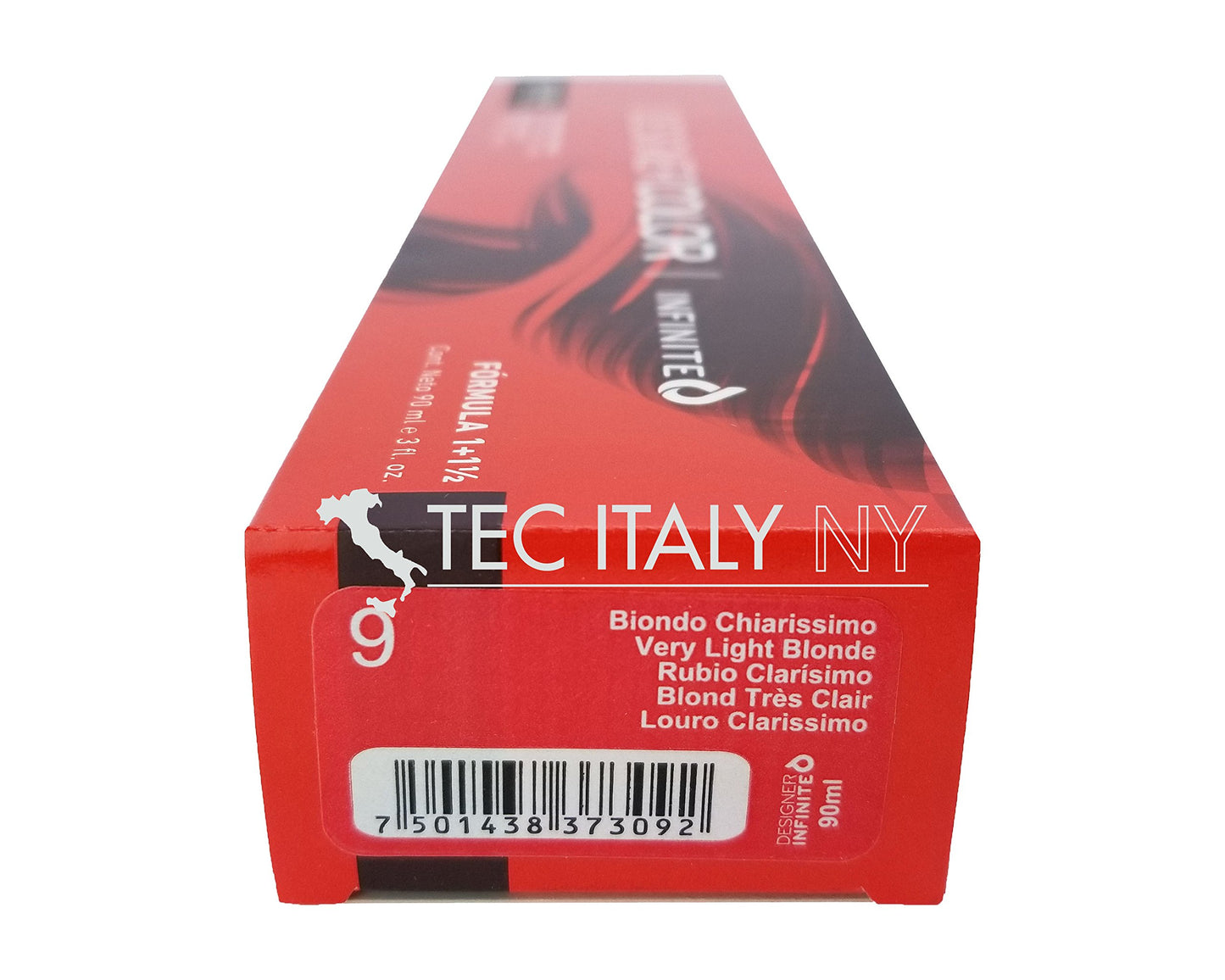 Tec Italy Designer Color Infinite - Naturales/Naturals Hair Color Tube - 3 oz (#9 - Very Light Blonde)