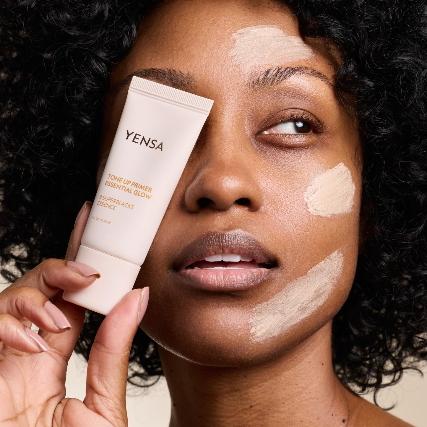 YENSA Tone Up Essential Glow Primer for Face - Brightening & Blurring Makeup Primer - Makeup Base Infused with Superfood Ingredients - Minimizes Appearance of Pores - Satin-Sheen Finish (1 Fl oz)