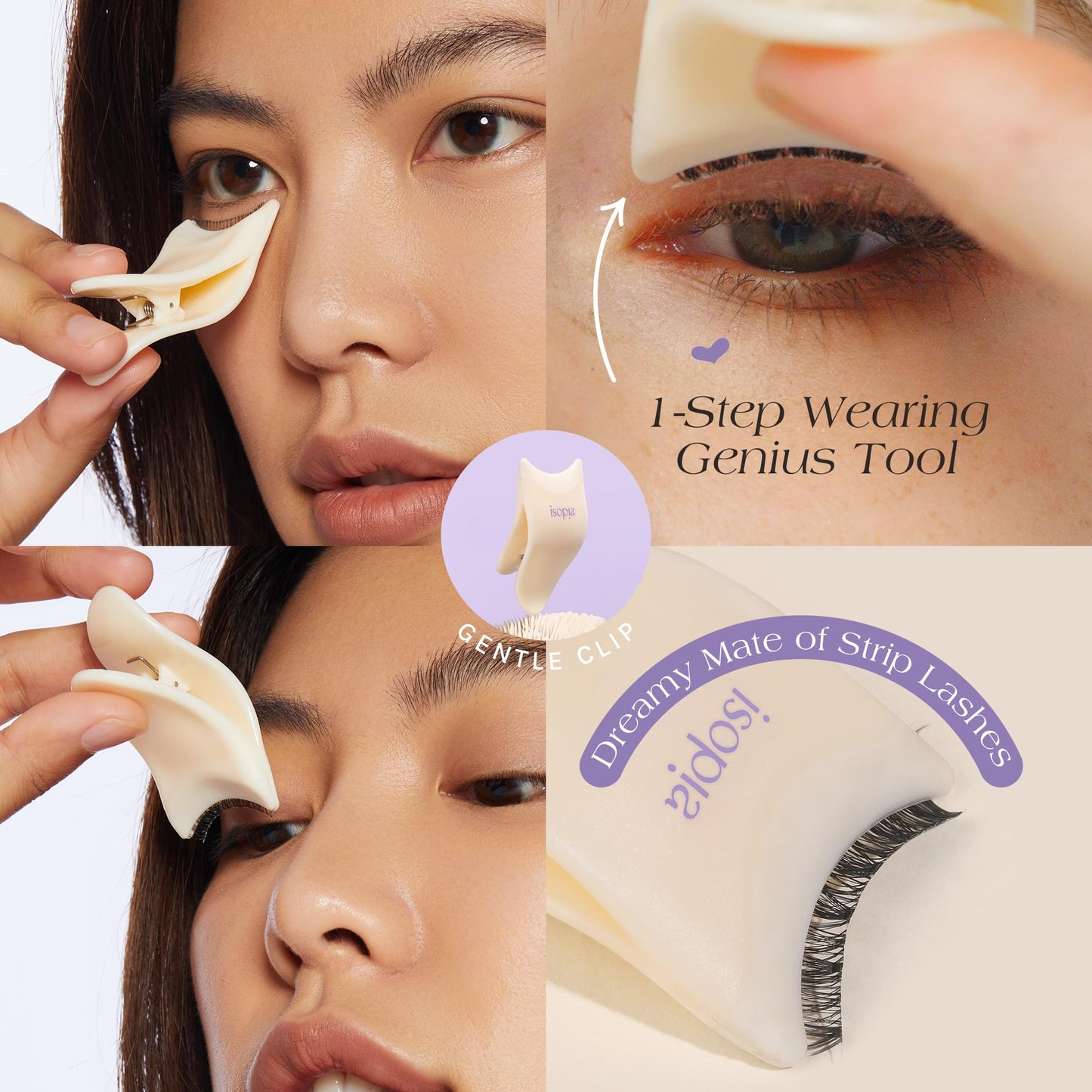ISOPIA Fake Enyelashes,False eyelash,False Eyelash kit,best fake eyelashes,Wearing Starter Friendly Kit,Reusable,Cruelty-Free, Contact Lens Friendly