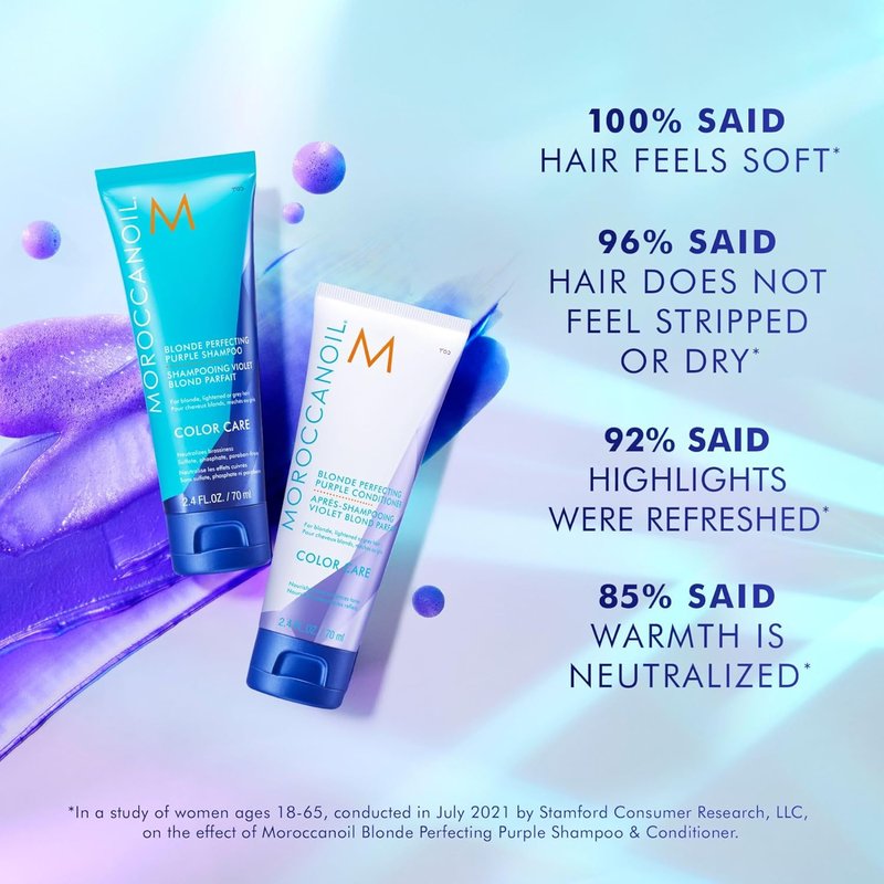 Moroccanoil Blonde Perfecting Purple Conditioner - Nourishing Formula for Bright, Vibrant Hair