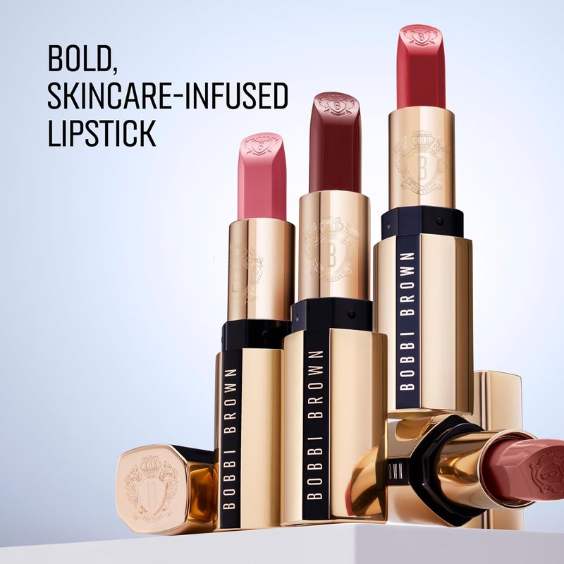 Bobbi Brown Luxe Lipstick - Bold Skincare-Infused Formula for Rich Satin Finish | Chamomile Oil & Jasmine Flower Wax, 0.12 Ounce