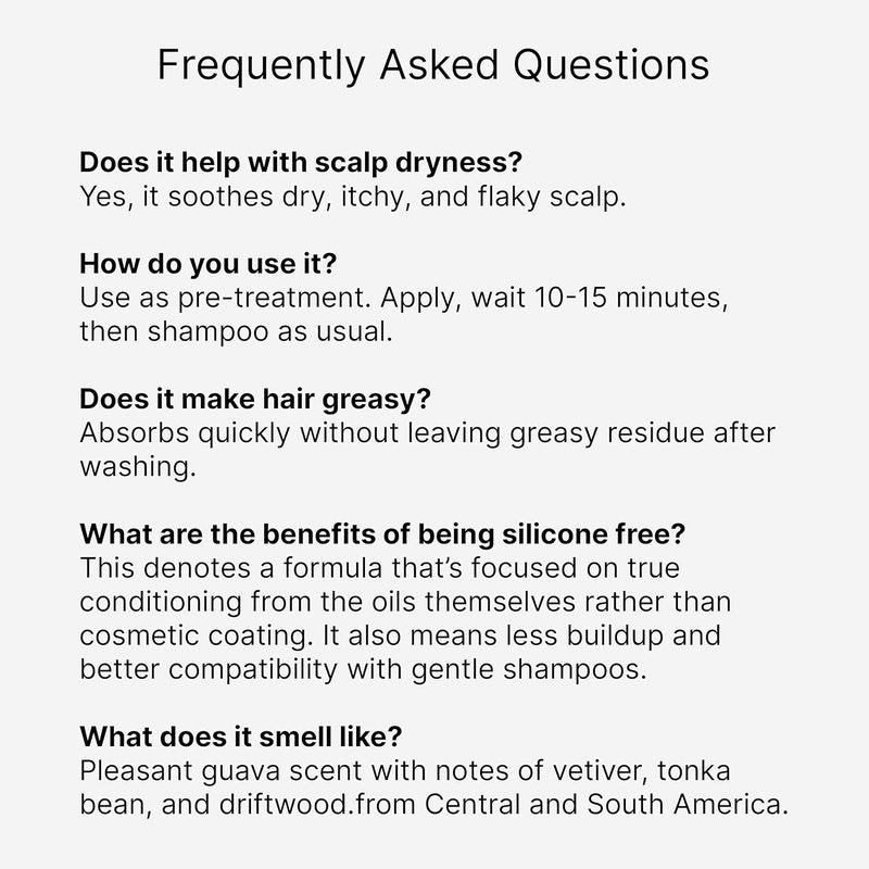 Pre-Shampoo Scalp Treatment Hair Oil Serum - Nourishing Remedy with Maracuja & Aloe Vera | 2 Fl Oz