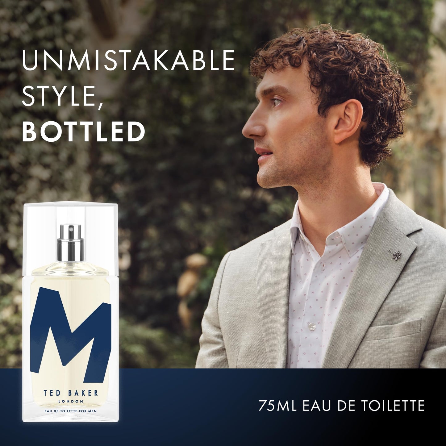 Ted Baker M Eau de Toilette Duo Pack for Men & Teens, Fresh Citrus Spicy Cologne, Long-Lasting Fragrance Set Mandarin, Bergamot, Black Pepper, Amber, Musk 2 x 2.5 fl oz Each