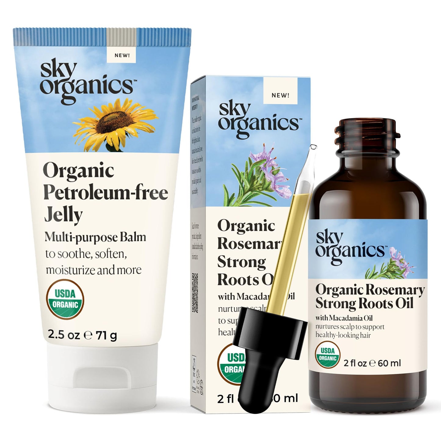 Rosemary Oil with Strong Roots & Petroleum-free Jelly