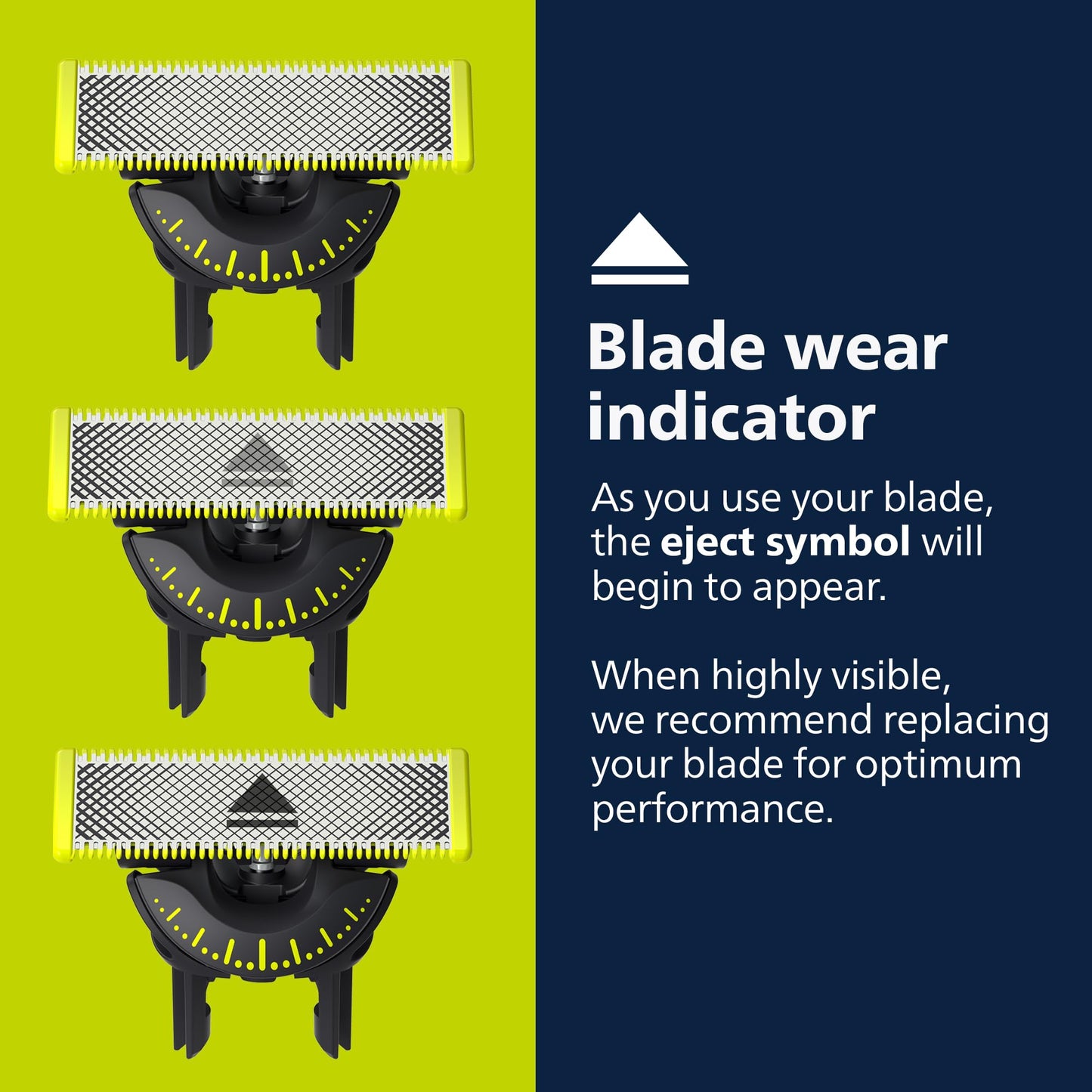 Philips Norelco OneBlade 360 Blades,Genuine Replacement Blades for OneBlade Electric Shaver and Trimmer,Durable Stainless Steel,Trim,Edge and Shave,QP430/80,3 Count (Pack of 3)