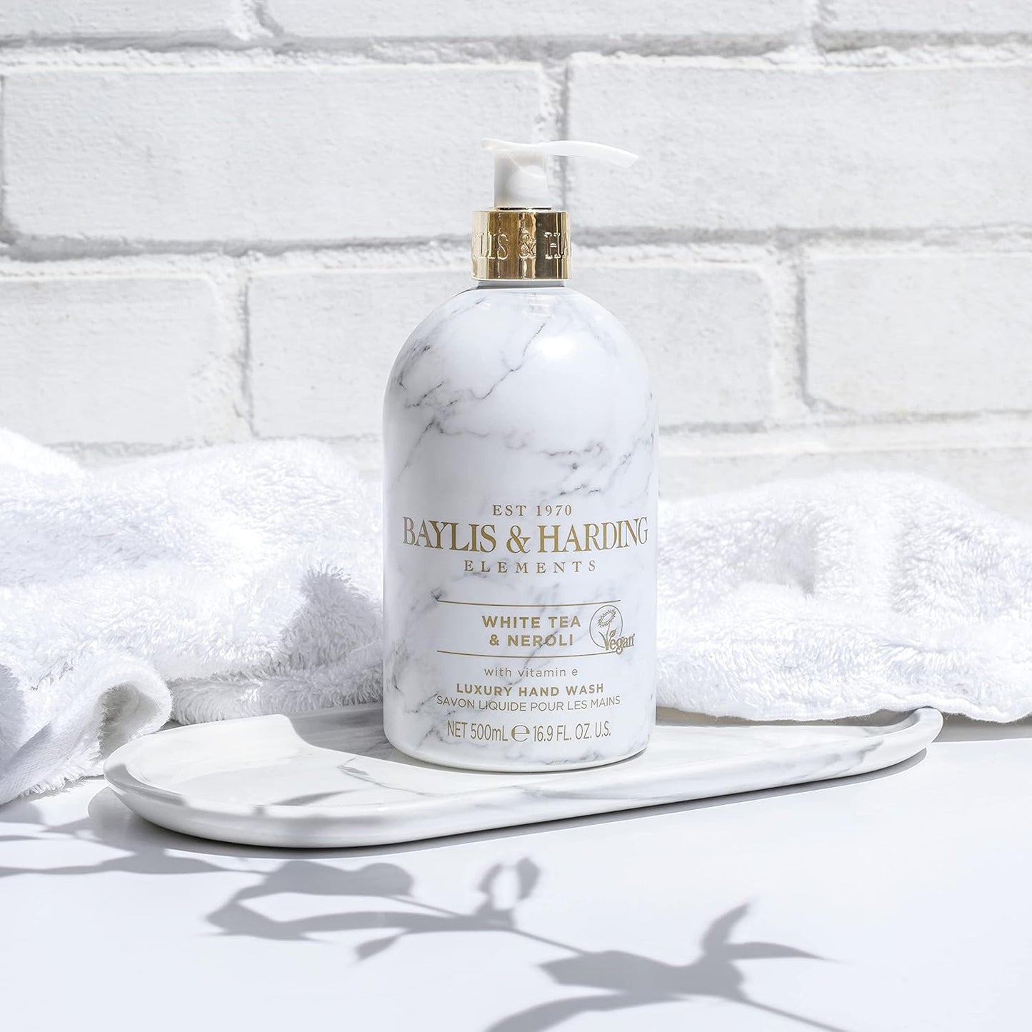 Baylis & Harding Liquid Hand Soap - White Tea & Neroli Scent | 16.9oz Dispenser (3-Pack)
