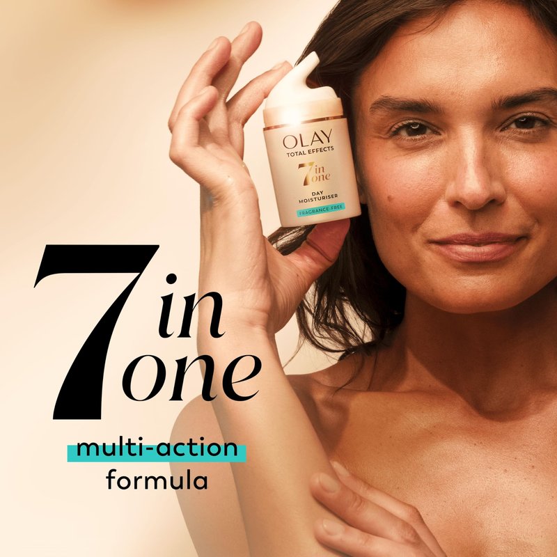 Olay Total Effects 7 in 1 Anti-Ageing Fragrance Free Day Moisturizer for Women, 1.7 Ounce