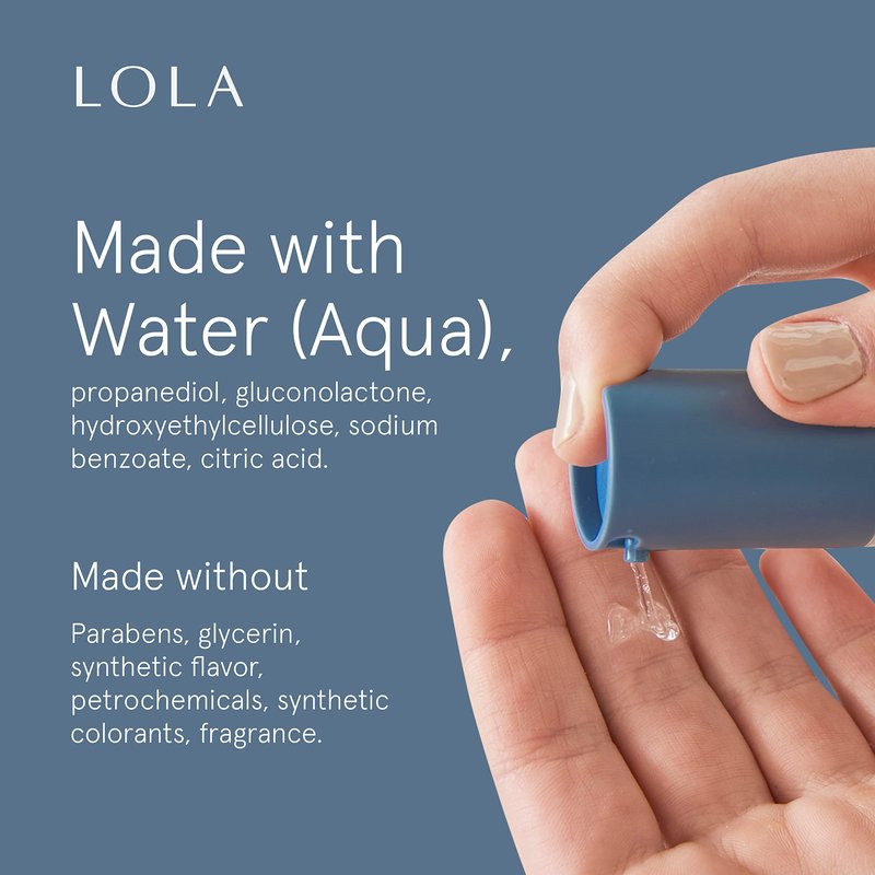 LOLA Water-Based Personal Lubricant – Unscented Lube for Couples, Gentle, pH-Balanced, Non-Sticky, Easy Clean, for Women & Men