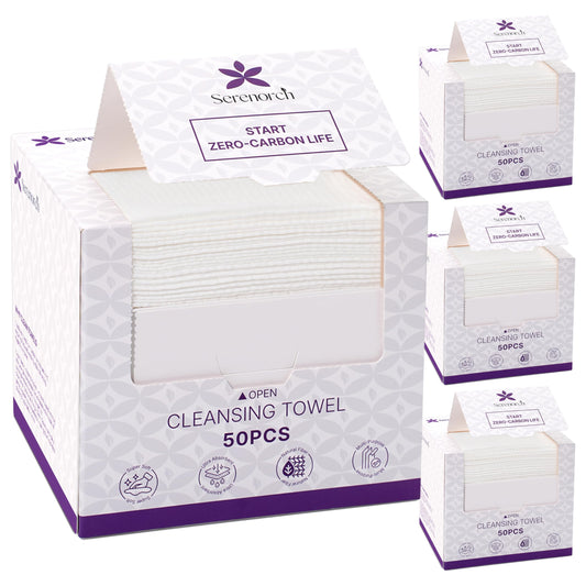 Serenorch Disposable Face Towels XL, 200 Count