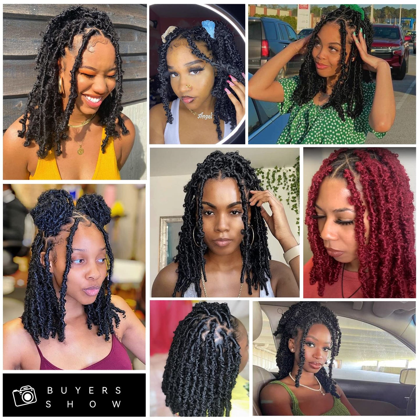 Superlight Butterfly Locs Crochet Hair 18 Inch 6 Packs Color Dark Brown