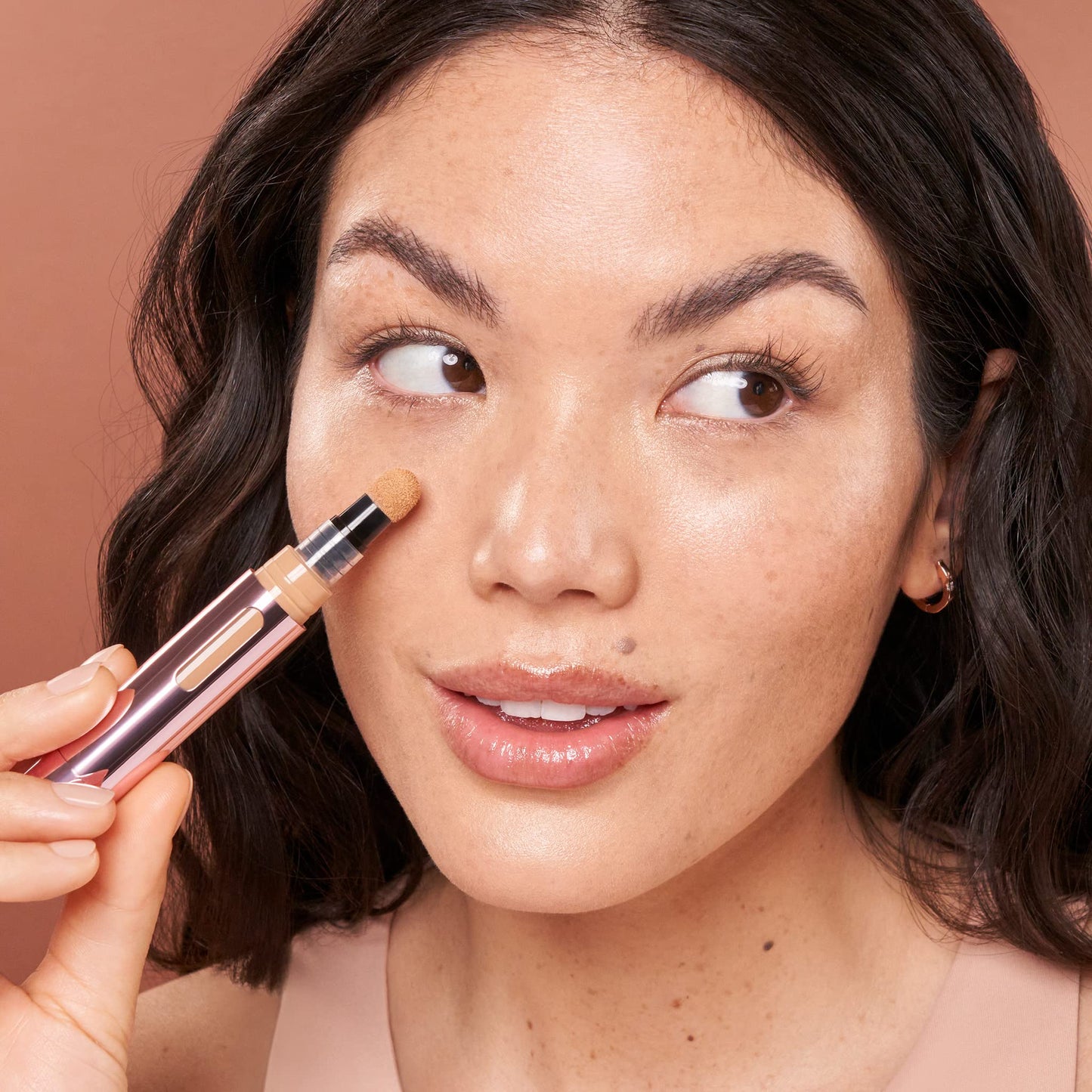 Mally Beauty - The Plush Pen Brightening Concealer Stick - Medium - Hydrating Turmeric, Vitamin E, and Hyaluronic Acid Infused Formula - Medium Buildable Coverage with a Natural, Smooth Finish