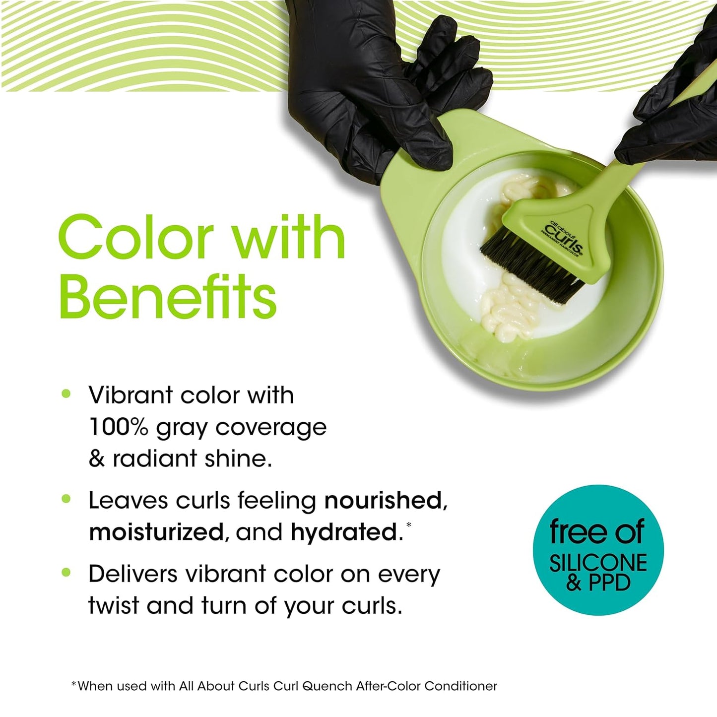 Permanent Hair Color Dye for Curly Hair - 100% Gray Coverage | Nourishing Formula for Vibrant Shine
