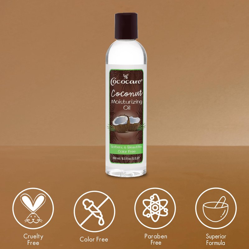 Cococare Coconut Moisturizing Oil 8.5 Ounce (260ml) (Pack of 3)
