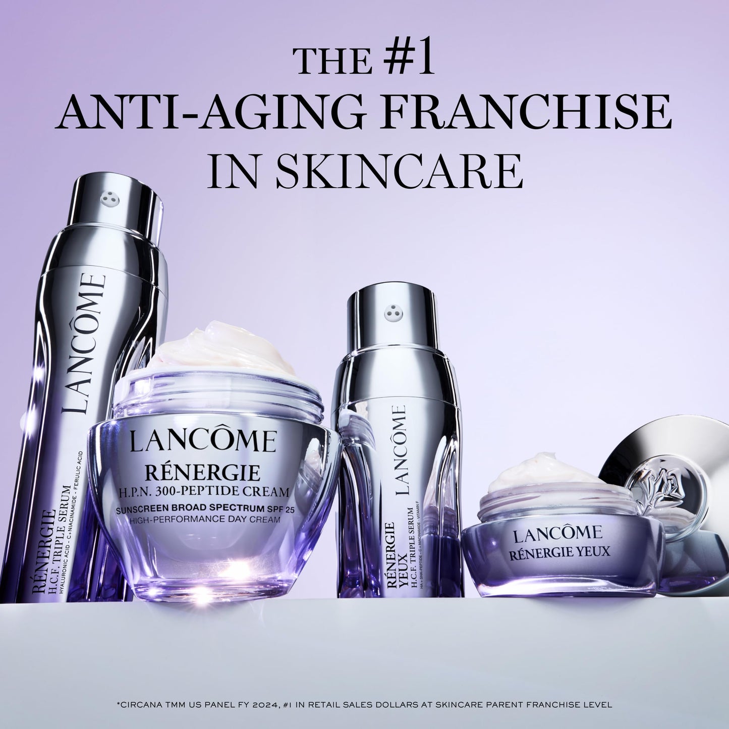 Lancôme Rénergie H.C.F. Triple Serum – Anti-Aging Serum with Hyaluronic Acid, Vitamin C, Niacinamide & Ferulic Acid, Targets Wrinkles, Brightens Dark spots - 1.7 Fl. Oz