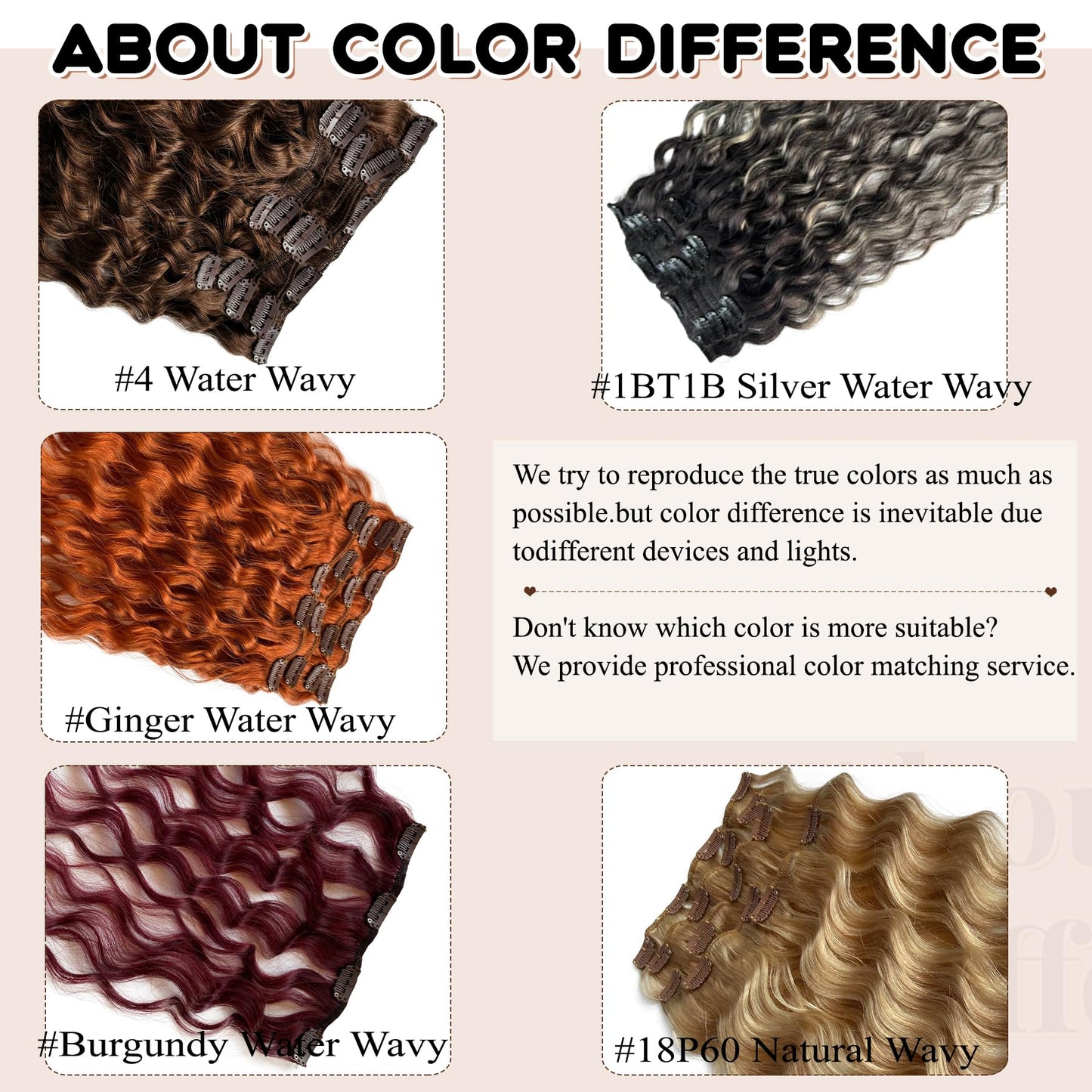 Dark Brown Hair Extensions Real Human Hair Curly Clip in Hair Extensions Real Human Hair 70g 7pcs 16inch Chestnut Brown Water Wavy Soft and Natural Remy Human Hair Extensions (#1bt1b sliver, 16 Inch)