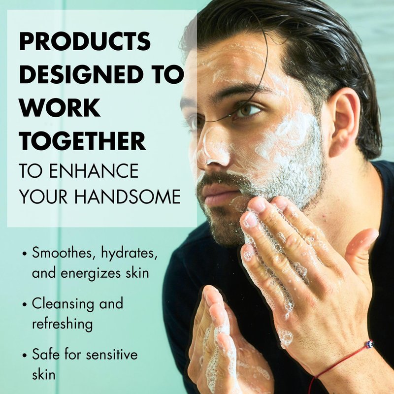 Tiege Hanley Skin Care Gift Box for Men, Bronze Gifting Skincare Set With Daily Face Wash, AM Moisturizer With SPF 20 Sunscreen, Hydrating Lip Balm, & Body Bar Soap, Men’s Skin Care, 4 Piece Set