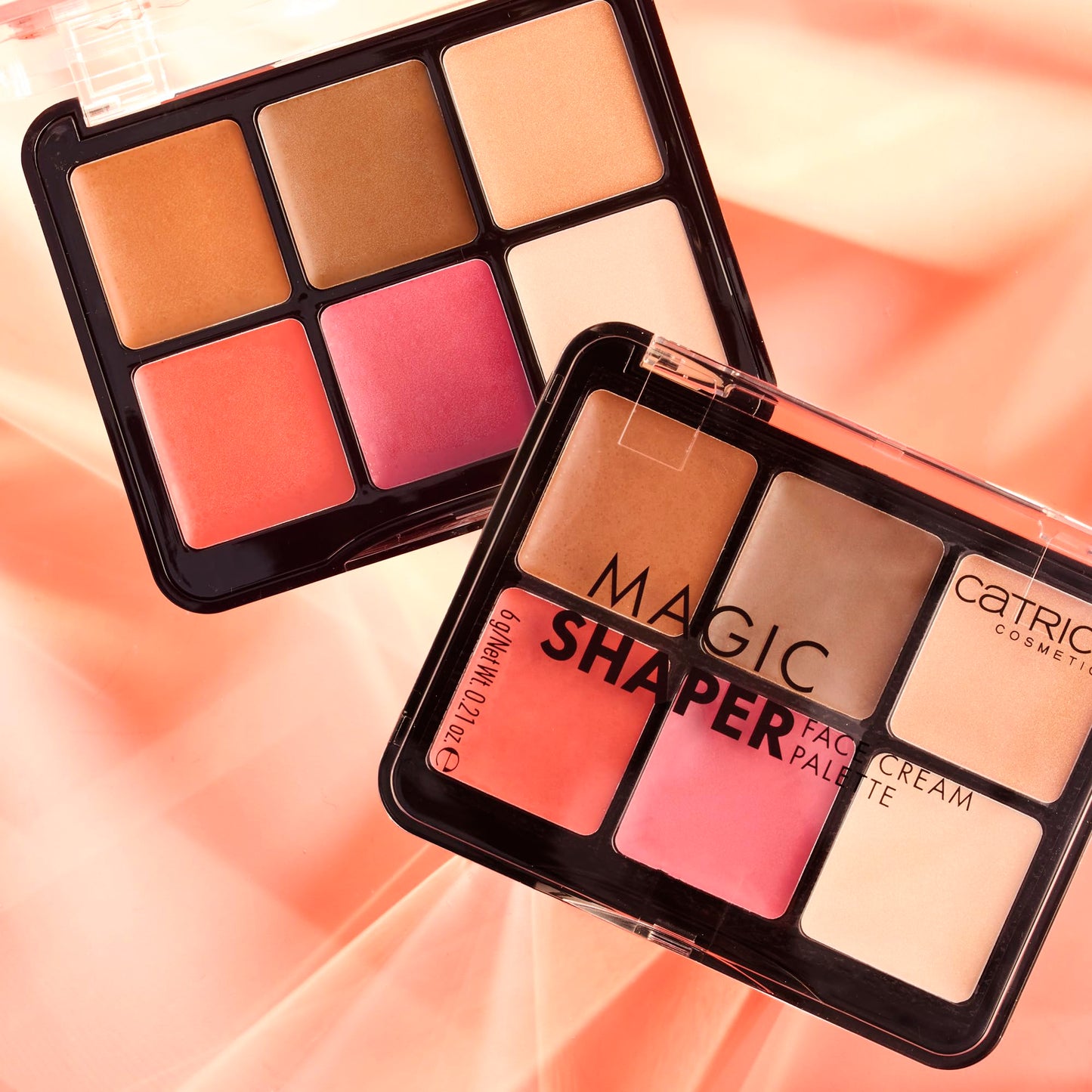 Catrice | Magic Shaper Face Cream Palette | Blush, Bronzer, & Highlighter | Longwearing, Blendable, & Buildable | Vegan & Cruelty Free